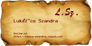 Lukács Szandra névjegykártya